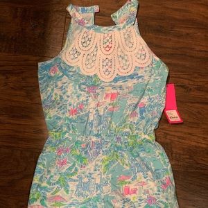 Lilly Pulitzer romper what a lovely place large